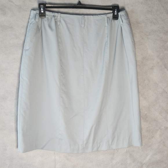 Talbots Woman Button Front A-Line Wool Blend Skirt - Picture 2 of 10